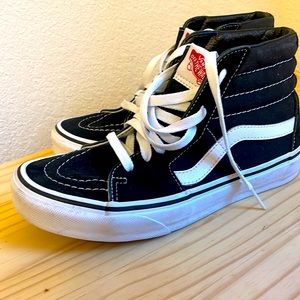 Vans black and white high tops